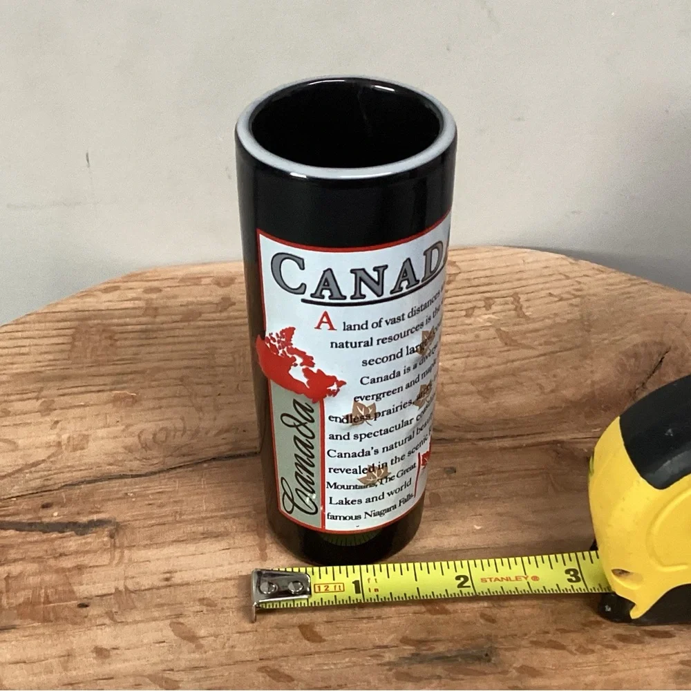 🔴 Vintage - Canadian Shooter / Double Shot Glass Souvenir from 80s or 90s Rare